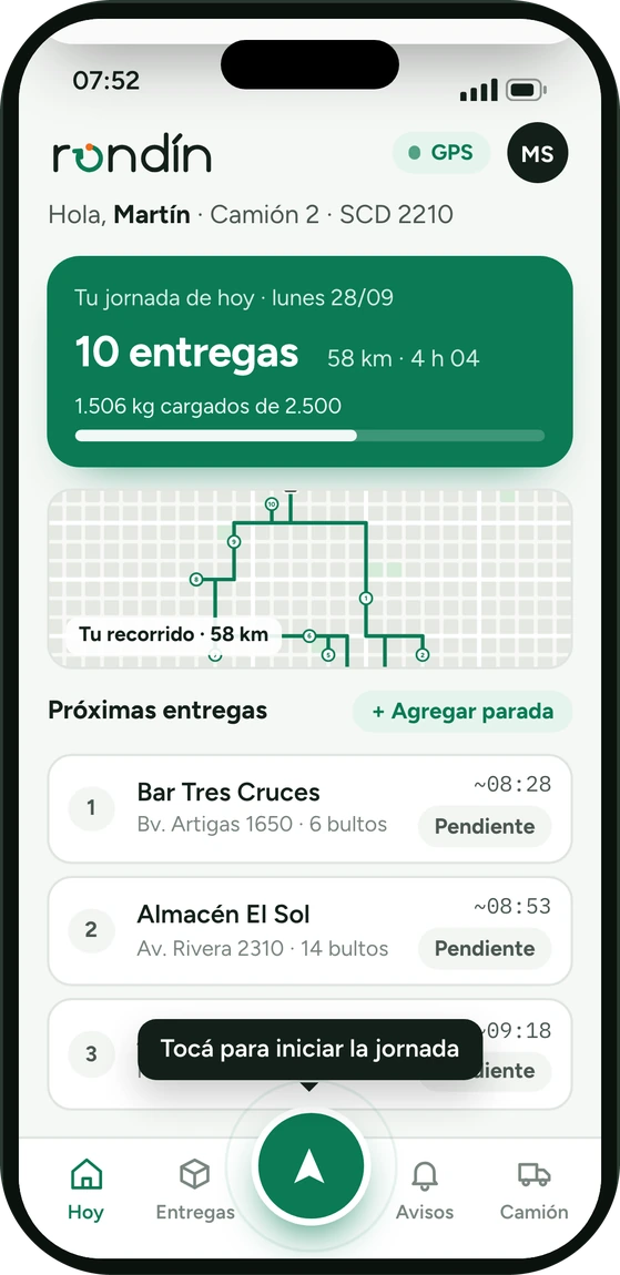 Rondín en el celular