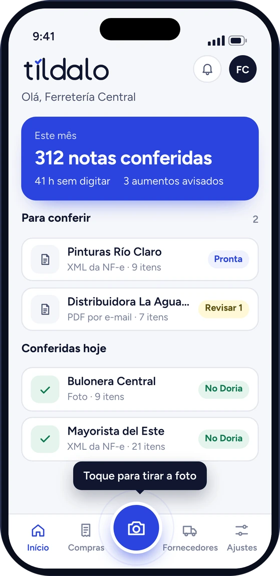 Tildalo no celular